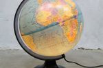 Vintage Wereldbol Globe Met Verlichting