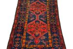 Handgeknoopt Donkerblauw/ Rood Vloerkleed 102X175Cm Perzisch Tapijt