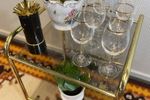 Vintage Wijnglazen Set Goud Prijs/Set  | Kerst
