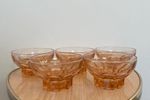 5 Vintage Roze Persglas Bowl Schaaltjes Bowlglaasjes Bowlschaaltjes  | Kerst