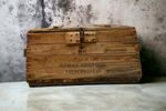 Vintage Houten Industriële Kist / Mand / Doos