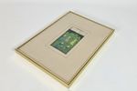 Watercolor - Manuscript - Antiek - Indo - Perzisch - Handgeschept Papier - Miniaturen (3) - Handg