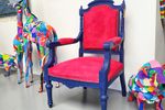 Kleurrijke Armstoel / Fauteuil - Restyled