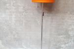 Jaren 60 Vintage Vloerlamp Oranje Kap Retro Lamp Stalamp