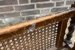 Vintage Lectuurbak Mand Opbergmand Hout Ratan
