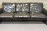 Vintage Leren Leolux Sofa Bankstel Bank, 3 Zit