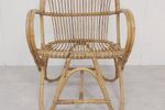 Vintage Rotan Fauteuil Rohé
