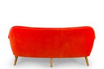 Deense Design Oranje Vintage Sofa Gemaakt Door Cfc Silkeborg, 1960S