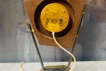 Midcentury Wehrle Tafelklok Noten Hout Hoogglans Retro