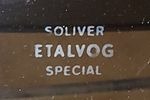 Soliver Etalvog Special - A Vintage Design Table In Kidney Shape With Two Glasses