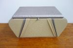 Jewelry Box In White And Silver Leatherette 60S