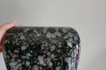 Zwarte Vaas/Bloempot Met Spikkel Patroon