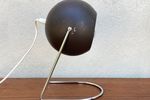Vintage Bruine Eyeball / Bollamp / Tafellamp / Bureaulamp
