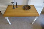 Prachtige Witte Landelijke Eiken Eettafel 140 Cm