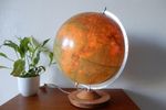 Vintage Wereldbol Globe Lamp Tafellamp Voor 1981 Mid Century