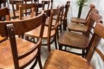 Vintage Houten Bistro Stoel / Cafestoel
