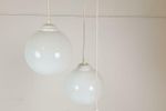 Vintage Hanglamp 3 Witte Bollen