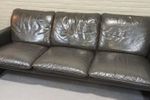 Vintage Leren Leolux Sofa Bankstel Bank, 3 Zit