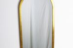 Vintage Afgeronde Gouden Spiegel Deknudt 1970’S 39X79Cm