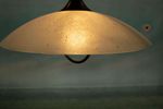 Memphis Jaren 80 Hanglamp Glas, Vintage Trekpendel Lamp