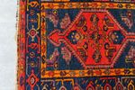 Handgeknoopt Donkerblauw/ Rood Vloerkleed 102X175Cm Perzisch Tapijt