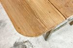 Zweeds Antiek Hangoor Tafel Blauwe Patina