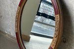 Ovale Spiegel Hout - 50X60Cm