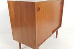 * Vintage Deens Teak Houten Dressoirtje | Schuifdeuren Kastje
