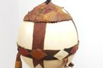 Authentiek Struisvogelei Lederen Band Nigeria Afrika Art '60