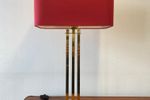 Tafellamp Willy Rizzo - Deknudt - Messing Schemerlamp