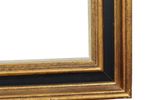 Grote Vintage Grenen Lijst Schilderij Goud Zwart Hout Kader 96X80Cm