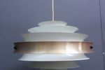 Metal Pendant Lamp Veb 1960S Danish Style