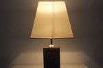 Vintage Brutalist Houten Tafellampje