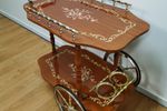 Vintage Hollywood Regency Drankkar, Trolley, Butlerwagen