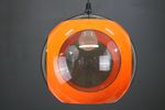 Space Age Ufo Plafondlamp *** Massive *** Oranje Model *** Belgium Design ***Luchtvaart | Het Is
