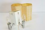 Molecular Honeycomb Flush Wandlamp Fiberglass Mid Century 50