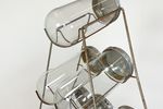 Vintage 25 Glazen Snoeppotten Winkel Display Rek Standaard