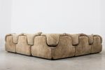 Saporiti 1970S "Confidential” Sectional Sofa By Alberto Rosselli In Missoni Fabric