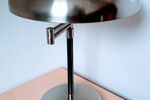 Unieke Vintage Ikea Chroom / Rvs Ufo Buro Lamp Met Zwenk Arm