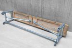 Vintage Industriële Steigerhouten Bank Buisframe