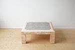 Large Pink And Grey Fossil Stone Coffee Table