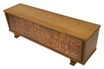Vintage Dressoir Klepkast Koperen Tekening Jaren 60 Design