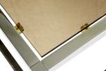 Salontafel Chroom Rookglas Rechthoekig Vintage Design Space Age 126Cm
